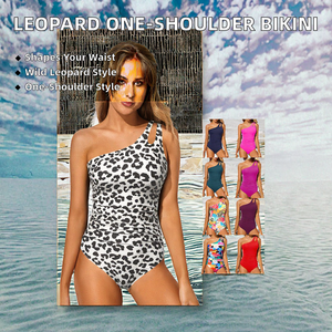 Maillot <span class=keywords><strong>de</strong></span> <span class=keywords><strong>bain</strong></span> bikini dos nu en dentelle asymétrique à une épaule, effet ventre plat, coupe haute, en Spandex/Nylon, collection 2026 – Maillot <span class=keywords><strong>de</strong></span> <span class=keywords><strong>bain</strong></span> femme tendance - Product Image 2