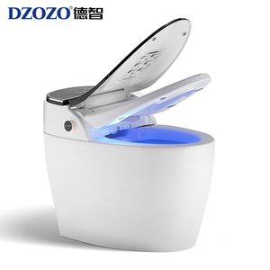 Sang trọng thông minh tầng gắn tự động tuôn ra bởi chân cảm biến tự động phun nước commode thông minh hình bầu dục Siphon nhà vệ sinh - Product Image 2