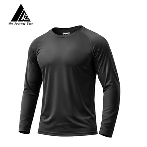 Maillot de bain anti-UV UPF50+ pour <span class=keywords><strong>homme</strong></span>, manches courtes ou longues, couleur unie, séchage rapide, en nylon résistant au chlore, extensible, coupe ajustée - Product Image 1