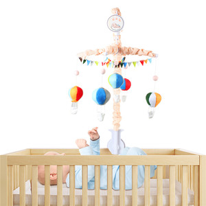 China factory felt hot air balloon baby musical mobile baby culla campana con giocattoli appesi - Product Image 4
