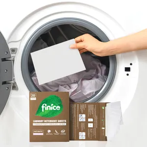 FNC769 Finice Eco Friendly Soap Washing Environmental Fragrance Biodegradable Laundry Detergent Sheets