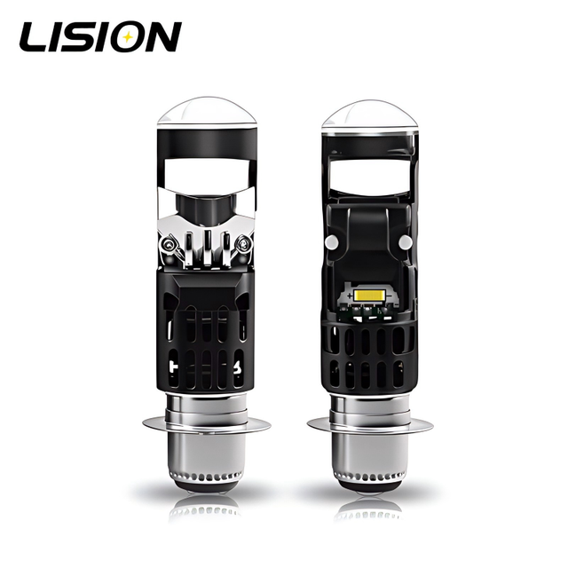 New Technology Mini Projector Motorcycle LED Headlight Bulb H6M 28W With Fan Cooling H6M High Brightness 6000K