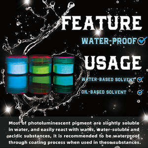 Junting Super Bright Glow in the Dark Poudre Pigment photoluminescent <span class=keywords><strong>pour</strong></span> revêtement <span class=keywords><strong>pour</strong></span> <span class=keywords><strong>verre</strong></span> Résine époxy - Product Image 5
