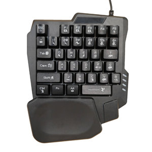 Mini teclado para juegos de una sola mano K5, teclado con cable, 35 teclas, teclado portátil para juegos K5 - Product Image 1