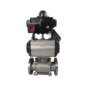 Vanne à boisseau sphérique à vide à bride GU à plate-forme haute en trois parties Test d'hélium à vide élevé Acier inoxydable 304 - Product Image 1