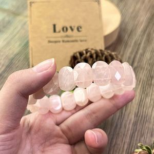 Bracelet en pierre naturelle avec perles de verre colorées, pierre de naissance, avantages professionnels, logo personnalisé, gestionnaire de compte dédié - Product Image 4
