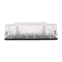 Barra Colectora de 6 Vías de Doble Fila al por Mayor con Cubierta y Terminal de Tornillo M4x12 para Sistemas Solares, Automotrices, Marinos y RV