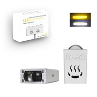 Feux de brouillard LED à double faisceau et double couleur de 1,5 pouce - 6000K blanc et 3000K jaune, nouveau phare antibrouillard 12V pour une clarté nocturne