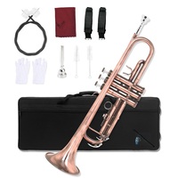 Antique Copper Finish BB Cornet Beginner-Friendly Yellow Brass Vintage Trumpet for Performance Practice