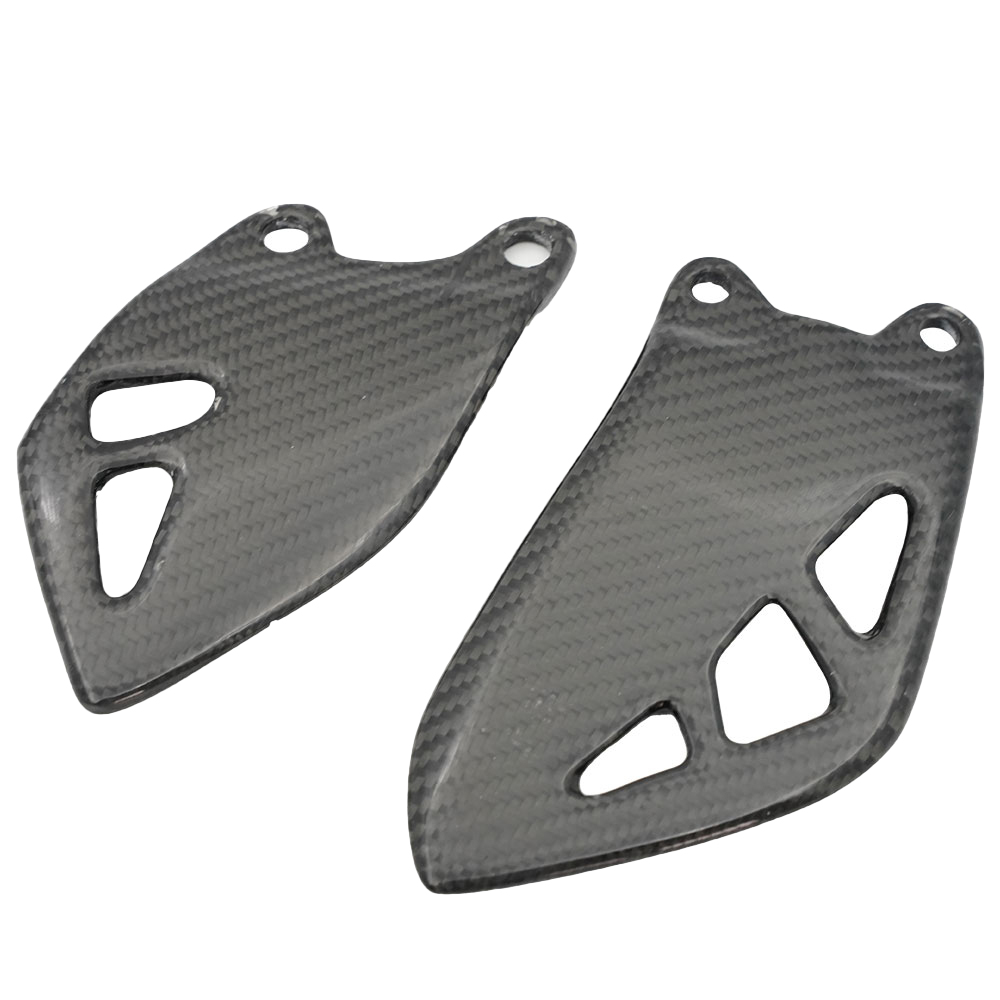 Motorcycle Carbon Fiber Rearset Foot Peg Mount Heel Plates Fit For