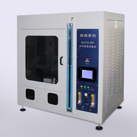 Equipo de Prueba de Inflamabilidad de Plástico y Caucho con Probador de Llama Horizontal y Vertical IEC 60695 de Shenzhen
