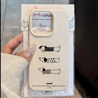 Nouvel arrivage de coque de téléphone portable en cuir motif teckel pour 17 16 15plus 13pro 11 12promax pour 14 15 13 12 11 modèles pull Pro