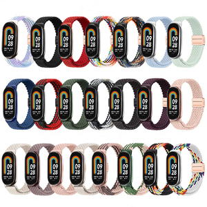 Correa de Reloj Deportiva Elástica de Nailon Tejido, Correa de Repuesto Ajustable y Elástica para <span class=keywords><strong>Mi</strong></span> <span class=keywords><strong>Band</strong></span> 8 9 10 - Product Image 6
