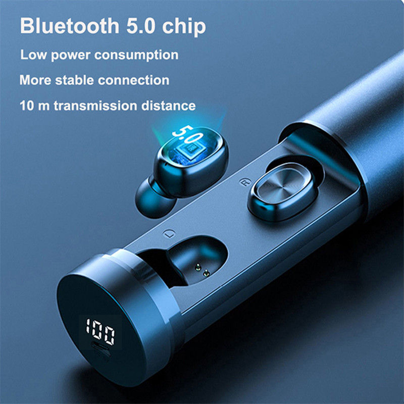 B9 Vrai Sans Fil Écouteurs 5D Stéréo Écouteurs affichage Numérique casque Mini TWS 5.0 Étanche Bluetooth écouteurs