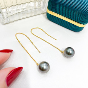 Accesorios de Plata S925 para DIY con Perlas, Joyería de Plata de Moda, Aretes con Cuentas Redondas de 8-12 mm, Bandeja Vacía para Aretes 21728 - Product Image 2