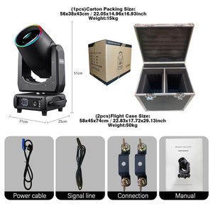 Aopu MSD 380W chùm di chuyển đầu ánh sáng gobo chùm di chuyển đầu ánh sáng cho buổi hòa nhạc đám cưới chùm 380 - Product Image 3