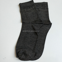 BLOCK EMF argent coton chaussettes antibactériennes confortable déodorant respirant décontracté homme d'affaires chaussette (5 paires/lot)