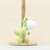 Vente en gros de mini porte-clés en peluche crocodile mignon et moelleux, jouet en peluche personnalisé pour cadeau d'enfant