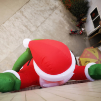 Décorations de Noël gonflables extérieures géantes personnalisées Père Noël géant gonflable