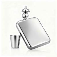 Flacon de parfum vide personnalisable de 50 ml, de haute qualité, unique, brillant, plaqué or et argent, avec bouchon en aluminium