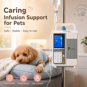 Bomba de Infusión Veterinaria Profesional para <span class=keywords><strong>Hospital</strong></span> de Animales, Dispositivo de Administración de Fluidos IV - Product Image 3