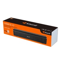 Speaker Soundbar Gaming Komputer Berkabel USB dengan Output 3W*2, Crossover Audio Dua Arah, Mini Plastik DC untuk Pengguna Komputer