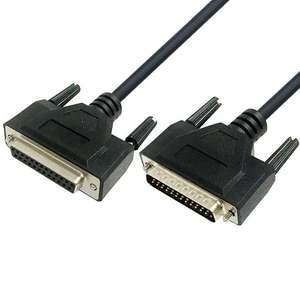 Cable D-SUB de 25 pines macho a hembra de 1M con revestimiento de PVC y blindaje trenzado, cable DB25 moldeado para aplicaciones de cámara - Product Image 1