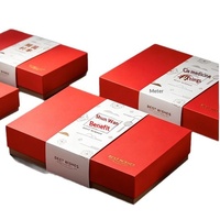 Boîtes cadeaux rectangulaires personnalisées en carton blanc avec joint de scellage, porte-cartes, contenants à emporter pour pâtisseries, sous-verres pour gobelets de thé au lait, thé