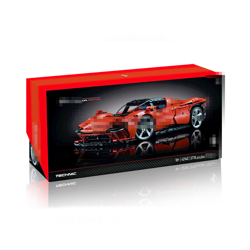 42143 технические 1:8 MOC 3778 шт. SP3 красный известный спортивный скоростной автомобиль DIY сборка кирпич игрушки для взрослых пластиковые строительные блоки Наборы