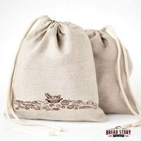 Sacs à pain en lin naturel idéaux pour le pain maison non blanchi, stockage alimentaire réutilisable pendaison de crémaillère mariage