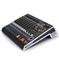 Hot 8 canaux d'entrée DJ Studio Console de mixage se connecter avec un ordinateur Bluetooth USB pour KTV usage domestique activité de Concert interdiction de la musique