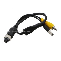 GX12 4-Pin Aviation Femelle RCA Mâle DC Mâle Fiche 5M Caméra de Sécurité de Voiture Câble Audio Vidéo Tresse Blindage PVC Veste 5mm