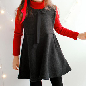 Robe décontractée en coton tricoté pour filles, avec motifs, idéale pour l'hiver - Product Image 2