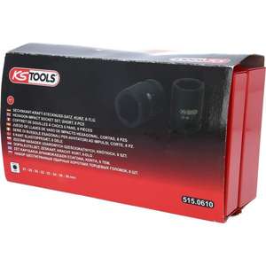 KS TOOLS - 515.0610 Jeu de douilles à chocs hexagonales 1 '', courtes (8 pcs) - EAN 4042146174036 DOUILLES À IMPACT ET ACCESSOIRES - Product Image 5