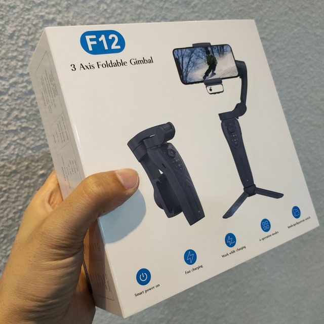 Gimbal Stabilizer for Smartphones 3-Axis AI Face Tracking No App Needed with Fill Light Foldable Vlogging Kit Tiktok Filming