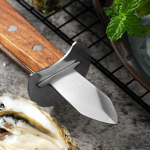Herramienta <span class=keywords><strong>profesional</strong></span> para mariscos de cocina, mango de madera, cuchillo para ostras, abridor de conchas para ostras y vieiras para pelar - Product Image 4