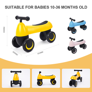 Xe đạp thăng bằng 4 bánh mini màu hồng nhiều màu sắc, khuyến mãi nóng, bán buôn, dành cho trẻ nhỏ - Product Image 4