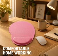 Tapis de souris ergonomique pour soulager le syndrome du canal carpien - Support de poignet orthopédique en EVA pour usage au bureau et utilisateurs fréquents d'ordinateur