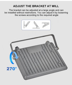 Lumière d'inondation LED extérieure étanche super lumineuse 10W-400W IP65 Lumens élevés éclairage blanc chaud pour les stades de sport PC en aluminium - Product Image 2