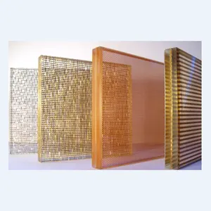 Personalizzazione rete metallica tessuta tipo maglia laminata vetro per decorativo