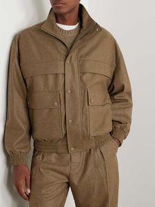 เสื้อแจ็คเก็ตทำงานฤดูหนาวสำหรับผู้ชาย เป็นมิตรกับสิ่งแวดล้อม ระบายอากาศได้ดี สวมใส่สบาย ผลิตจากโพลีเอสเตอร์/ผ้าฝ้าย อุ่น กันลม ทนทาน น้ำหนักเบา - Product Image 2