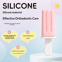 Aligner en silicone 5 saveurs, pour visages sans appareil dentaire, 2 pièces/paquet
