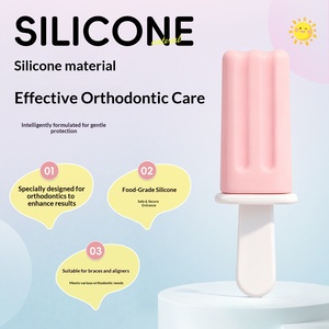 5 Sabores, Prueba de Resistencia, Sin Brackets, 2 Piezas/Paquete, Mordedores de Silicona para <span class=keywords><strong>Alineadores</strong></span> Dentales - Product Image 4