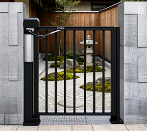 Sistema Moderno de Apertura Automática de Puertas Batientes, Manos Libres, Capacidad de Carga de 200 kg, Motor DC sin Escobillas, Aleación de Aluminio, para Uso Industrial y Residencial - Product Image 1