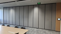 Cloison coulissante et pliante insonorisée et ignifugée pour hôtels, salles de banquet, restaurants, écoles, villas, avec rail de plafond, isolation acoustique hautement efficace