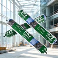 Scellant structurel en silicone écologique à haute élasticité 995, résistant aux intempéries, colle de construction pour verre, aluminium, bois
