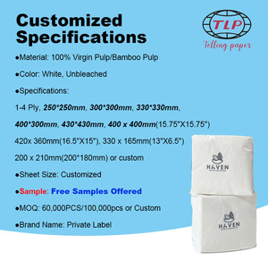 Personalizzato naturale a basso costo logo stampato bianco bevanda del tessuto usa e getta per il ristorante di nozze tovagliolo di <span class=keywords><strong>carta</strong></span> da cocktail - Product Image 3