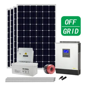 Panel Surya Industri Panel Surya Off Grid, 1kw 2KW 3KW 4KW 5KW 10KW 15KW Harga Beli Kekuatan Rumah Sistem Energi Surya