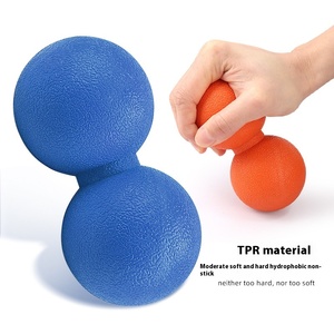 Multi-colore Yoga Fascia pearut <span class=keywords><strong>Ball</strong></span> PVC relax decompressione Fitness schiena spalla collo Stretching massaggio doppio esercizio - Product Image 2