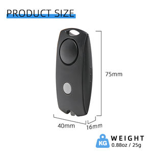 พวงกุญแจเตือนภัยส่วนบุคคลขนาดเล็กสำหรับผู้หญิงและผู้สูงอายุอุปกรณ์รักษาความปลอดภัยส่วนบุคคลสำหรับพวงกุญแจเพื่อความปลอดภัยของหญิงสาวป้องกันตัวเอง - Product Image 4